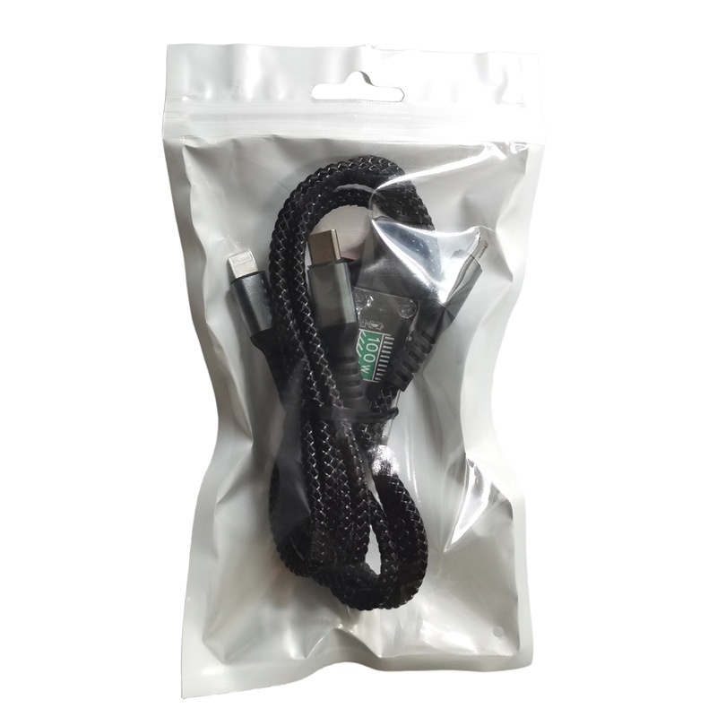 100w 3 In 1 Charging Cable 1.2m Pd Fast Cable Lightning Type C Micro Usb Transparent Chip Led Light Nylon Braided Triple Port Fast Charger Cord Wq16831769 Widq.com