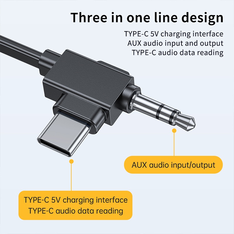 2 In 1 Bluetooth 5.4 Car Wireless Audio Adapter Rxtx Audio Transmitter Receiver Dual Device Pairing Aux Type C 200mah 10h Playtime Bluetooth Car Adapter Wq16831781 Widq.com