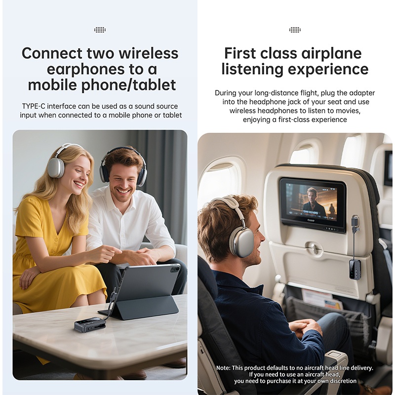 2 In 1 Bluetooth 5.4 Car Wireless Audio Adapter Rxtx Audio Transmitter Receiver Dual Device Pairing Aux Type C 200mah 10h Playtime Bluetooth Car Adapter Wq16831781 Widq.com