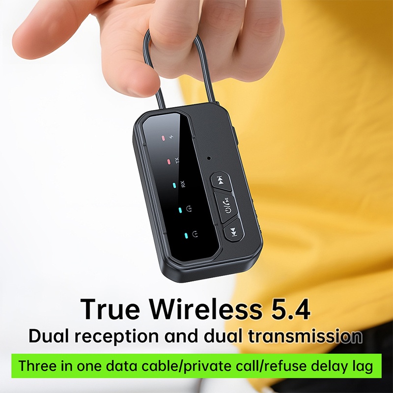 2 In 1 Bluetooth 5.4 Car Wireless Audio Adapter Rxtx Audio Transmitter Receiver Dual Device Pairing Aux Type C 200mah 10h Playtime Bluetooth Car Adapter Wq16831781 Widq.com