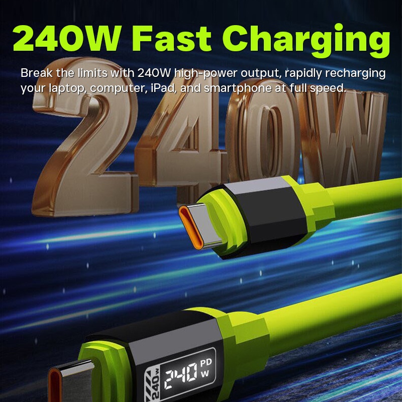 240w Liquid Silicone Charging Cable 6a High Current 480mbps Data Transfer Durable Silicone Universal Compatibility Usb To Type C Fast Charging Cable Wq16831764 Widq.com