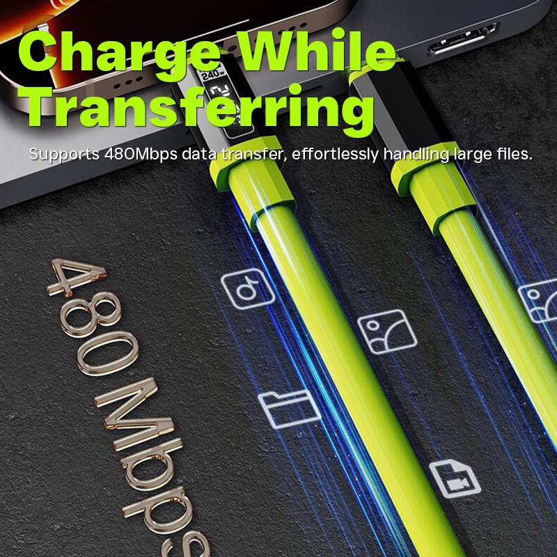 240w Liquid Silicone Charging Cable 6a High Current 480mbps Data Transfer Durable Silicone Universal Compatibility Usb To Type C Fast Charging Cable Wq16831764 Widq.com