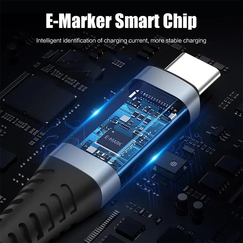 240w Type C Usb4 Cable With Led Digital Display 40gbps Transfer 8k60hz Video Pd4.0 Fast Charging E Marker Chip Thunderbolt 4 Usb C Charging Cable Wq16831772 Widq.com