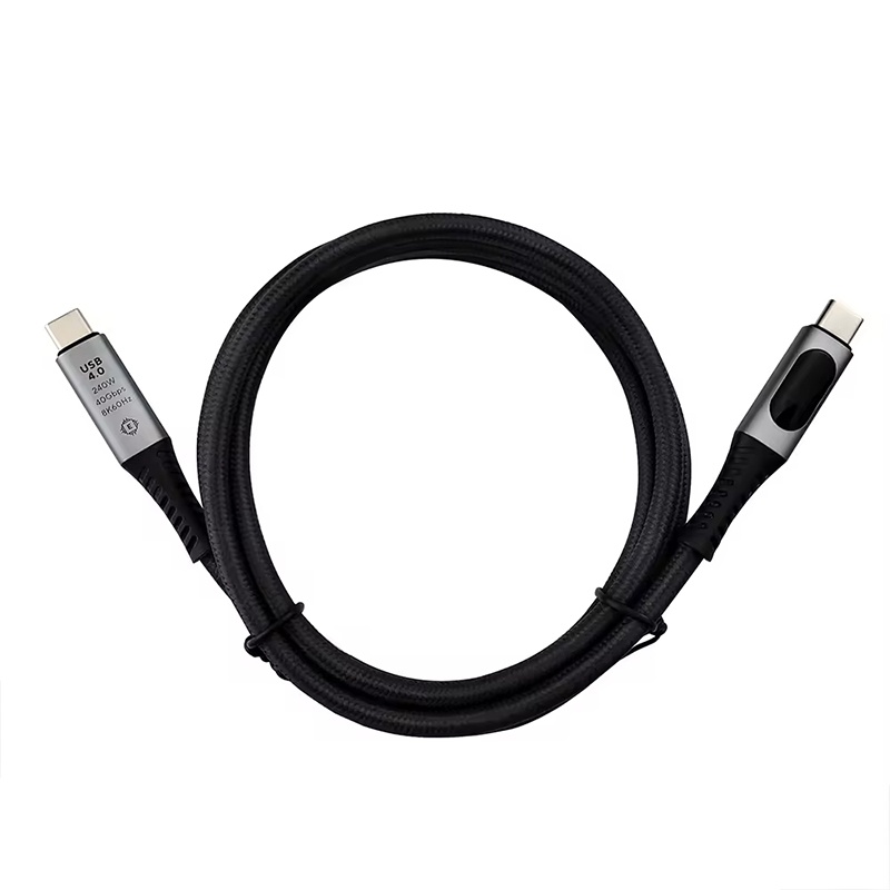 240w Type C Usb4 Cable With Led Digital Display 40gbps Transfer 8k60hz Video Pd4.0 Fast Charging E Marker Chip Thunderbolt 4 Usb C Charging Cable Wq16831772 Widq.com
