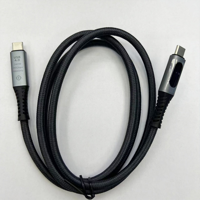 240w Type C Usb4 Cable With Led Digital Display 40gbps Transfer 8k60hz Video Pd4.0 Fast Charging E Marker Chip Thunderbolt 4 Usb C Charging Cable Wq16831772 Widq.com