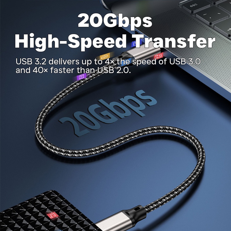 240w Type C To Type C Cable 20gbps High Speed Data 8k60hz Output Pd Qc Fast Charging E Marker Chip Multi Length Nylon Braided Usb C Fast Charger Cord Wq16831770 Widq.com