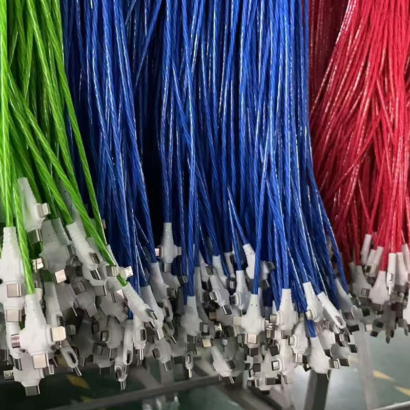 3 In 1 Rgb Led Flowing Charging Cable 12w 2.1a Fast Charging Lightning Type C Micro Usb 480mbps Transfer Data 4 Colors 1m 2m Dynamic Led Cable Wq16831771 Widq.com