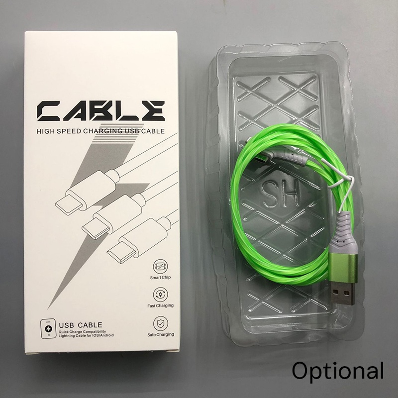 3 In 1 Rgb Led Flowing Charging Cable 12w 2.1a Fast Charging Lightning Type C Micro Usb 480mbps Transfer Data 4 Colors 1m 2m Dynamic Led Cable Wq16831771 Widq.com
