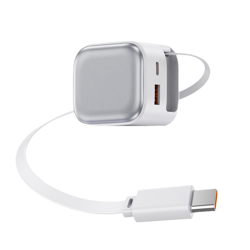 35w Retractable Type C Charger Gan Fast Charging Foldable Plug 3 Port Built In 70cm Cable Pd3.0 Qc3.0 Pps Compact Design Universal Usb Adapter Wq16831758 Widq.com