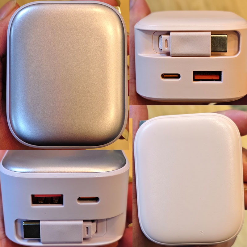 35w Retractable Type C Charger Gan Fast Charging Foldable Plug 3 Port Built In 70cm Cable Pd3.0 Qc3.0 Pps Compact Design Universal Usb Adapter Wq16831758 Widq.com