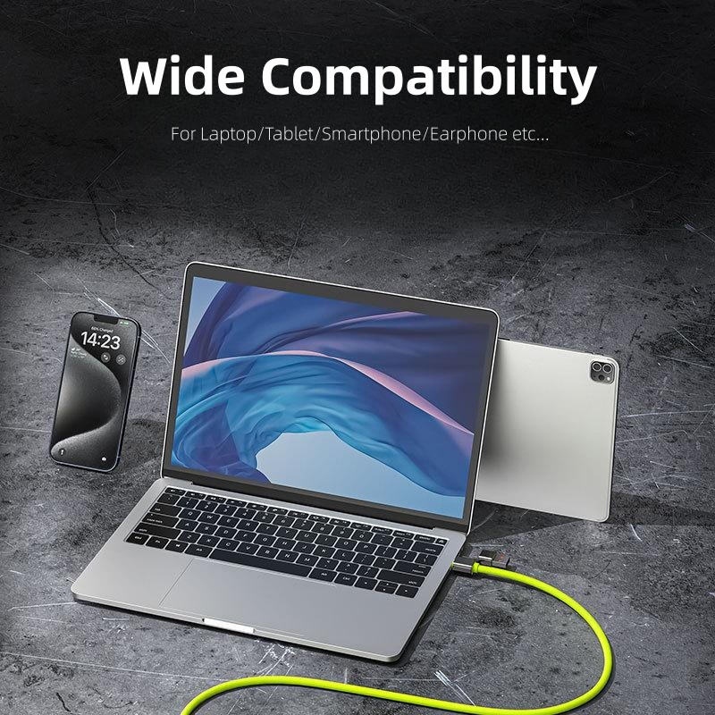 4 In 1 240w Liquid Silicone Charging Cable Type C Type A 8 Pin E Marker Chip 6a Pure Copper 480mbps Data Transfer Usb C Fast Charging Cable Wq16831777 Widq.com