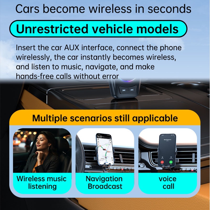 4 In 1 Car Bluetooth Audio Receiver Transmitter Bluetooth 5.4 Tf Rx Tx Dsp Hi Fi Stereo Rgb Light Led Display 300mah 7h Playtime Wireless Audio Adapter Wq16831791 Widq.com