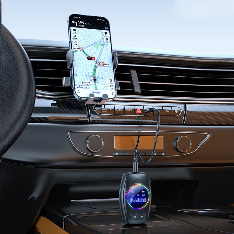 4 In 1 Car Bluetooth Audio Receiver Transmitter Bluetooth 5.4 Tf Rx Tx Dsp Hi Fi Stereo Rgb Light Led Display 300mah 7h Playtime Wireless Audio Adapter Wq16831791 Widq.com