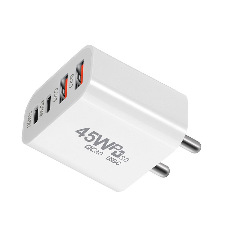 45w Fast Charger 4 Port Gan Pd Qc 3.0 Dual Fast Charging Smart Ic Protection Universal Usb Type C For Samsung Apple Travel Adapter Wq16831760 Widq.com