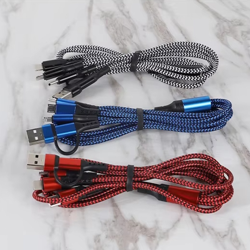 5 In 1 Charging Cable 15w Fast Charge Multi Device Lightning Type C Micro Usb Nylon Braided Durable Travel Cable 1.2m Multi Charger Cord Wq16831773 Widq.com