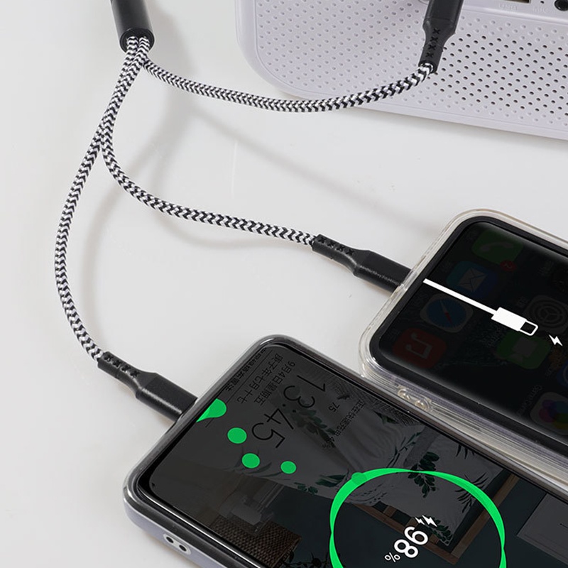 5 In 1 Charging Cable 15w Fast Charge Multi Device Lightning Type C Micro Usb Nylon Braided Durable Travel Cable 1.2m Multi Charger Cord Wq16831773 Widq.com