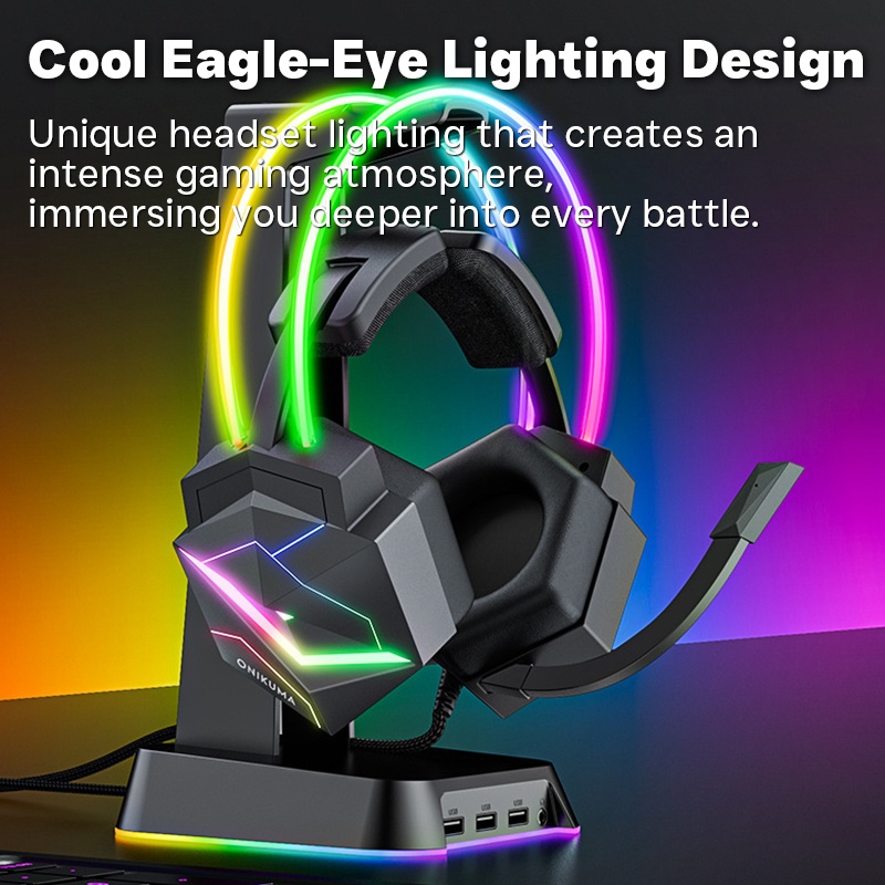 7.1 Surround Sound Headset Rgb Gaming Design 50mm Drivers 360° Noise Cancelling Mic Memory Foam Comfort For Pc Ps Xbox Gaming Headphones Wq16831736 Widq.com
