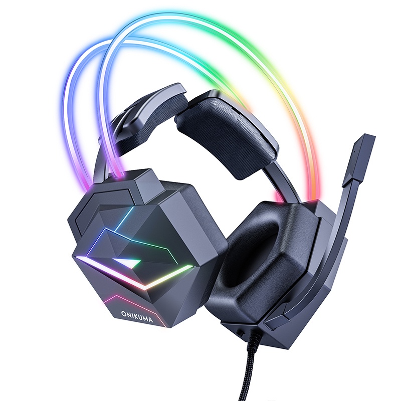 7.1 Surround Sound Headset Rgb Gaming Design 50mm Drivers 360° Noise Cancelling Mic Memory Foam Comfort For Pc Ps Xbox Gaming Headphones Wq16831736 Widq.com