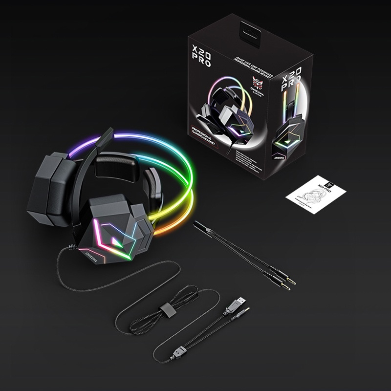 7.1 Surround Sound Headset Rgb Gaming Design 50mm Drivers 360° Noise Cancelling Mic Memory Foam Comfort For Pc Ps Xbox Gaming Headphones Wq16831736 Widq.com
