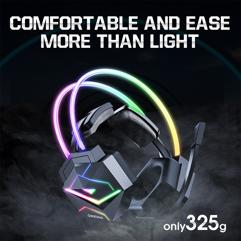 7.1 Surround Sound Headset Rgb Gaming Design 50mm Drivers 360° Noise Cancelling Mic Memory Foam Comfort For Pc Ps Xbox Gaming Headphones Wq16831736 Widq.com