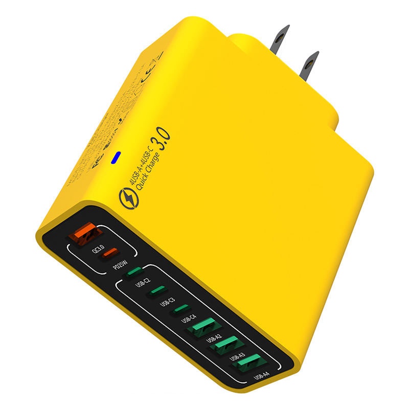 8 Port Usb Charger 4 Usb A+4 Usb C Fast Charging Pd25w Qc18w Compact Fireproof Multi Device Hub 8 In 1 Universal Travel Adapter Wq16831755 Widq.com