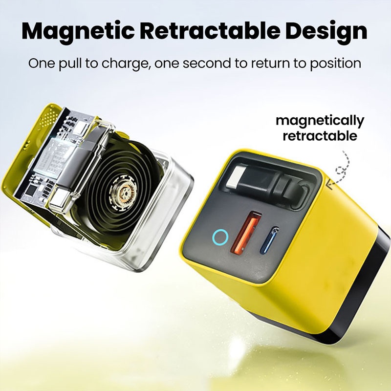 80w Gan Retractable Cable Charger Pd45w Fast Charge Built In 80cm Type C Pd Qc Pps 3 Port Compact Travel Adapter With Charging Light Usb Charger Wq16831757 Widq.com