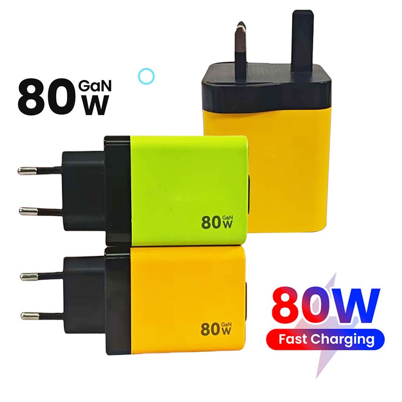80w Gan Retractable Cable Charger Pd45w Fast Charge Built In 80cm Type C Pd Qc Pps 3 Port Compact Travel Adapter With Charging Light Usb Charger Wq16831757 Widq.com