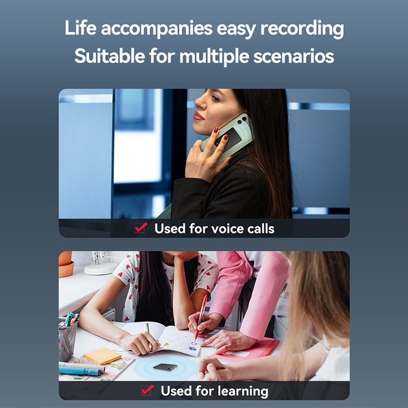 Ai Meeting Recorder Hd 6d Dual Mic Chatgpt Summaries Live Transcription 15 Hours Recording 500mah 8 256gb Magnetic Ios Android Voice Recorder Wq16831721 Widq.com