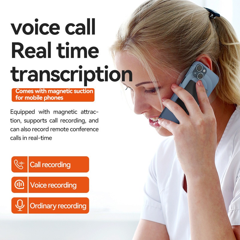 Ai Meeting Recorder Hd 6d Dual Mic Chatgpt Summaries Live Transcription 15 Hours Recording 500mah 8 256gb Magnetic Ios Android Voice Recorder Wq16831721 Widq.com