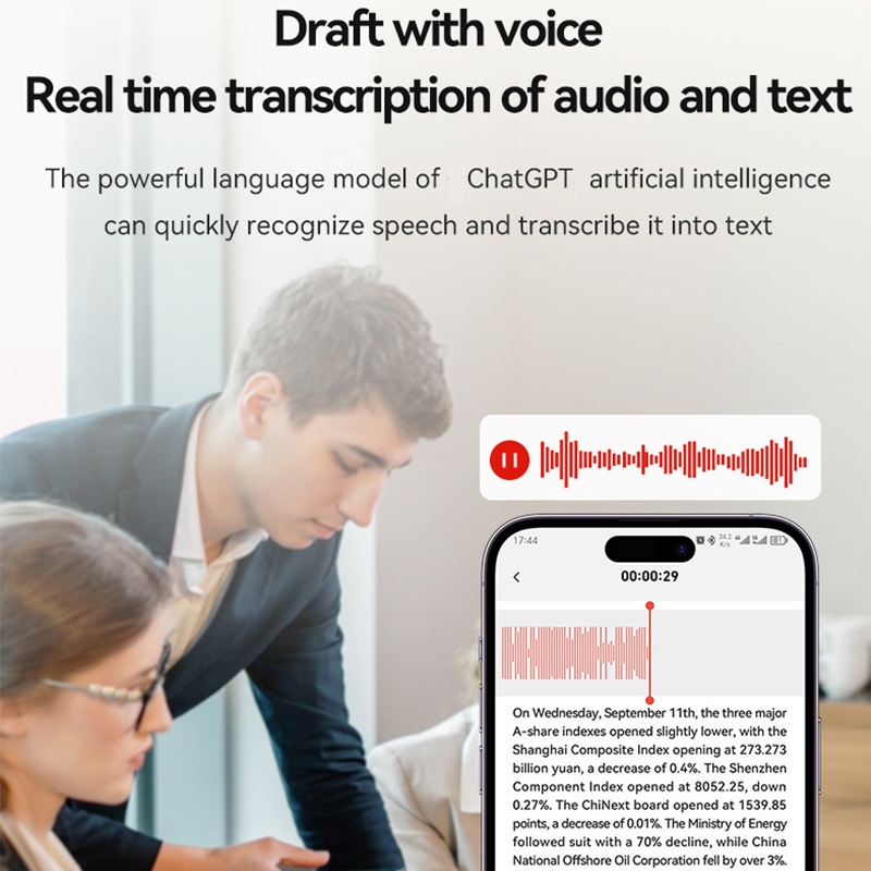 Ai Meeting Recorder Hd 6d Dual Mic Chatgpt Summaries Live Transcription 15 Hours Recording 500mah 8 256gb Magnetic Ios Android Voice Recorder Wq16831721 Widq.com
