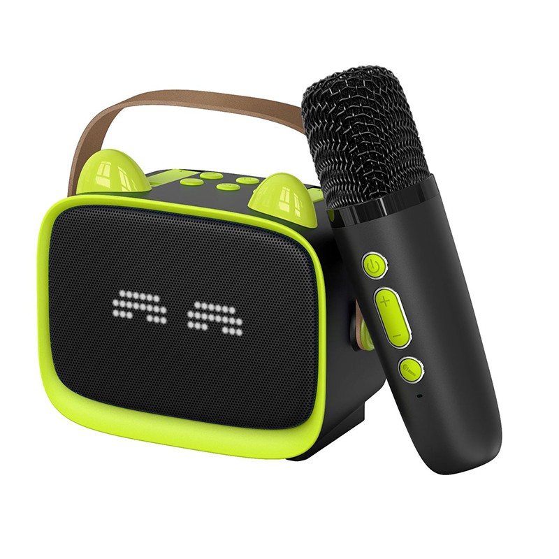 Bluetooth 5.3 Portable Karaoke Machine With Dual Mics Hifi Sound Effects Led Lights Mp3 Wav Tf Aux Playback 800mah Battery 3h 5w Kids Karaoke Speaker Wq16831650 Widq.com