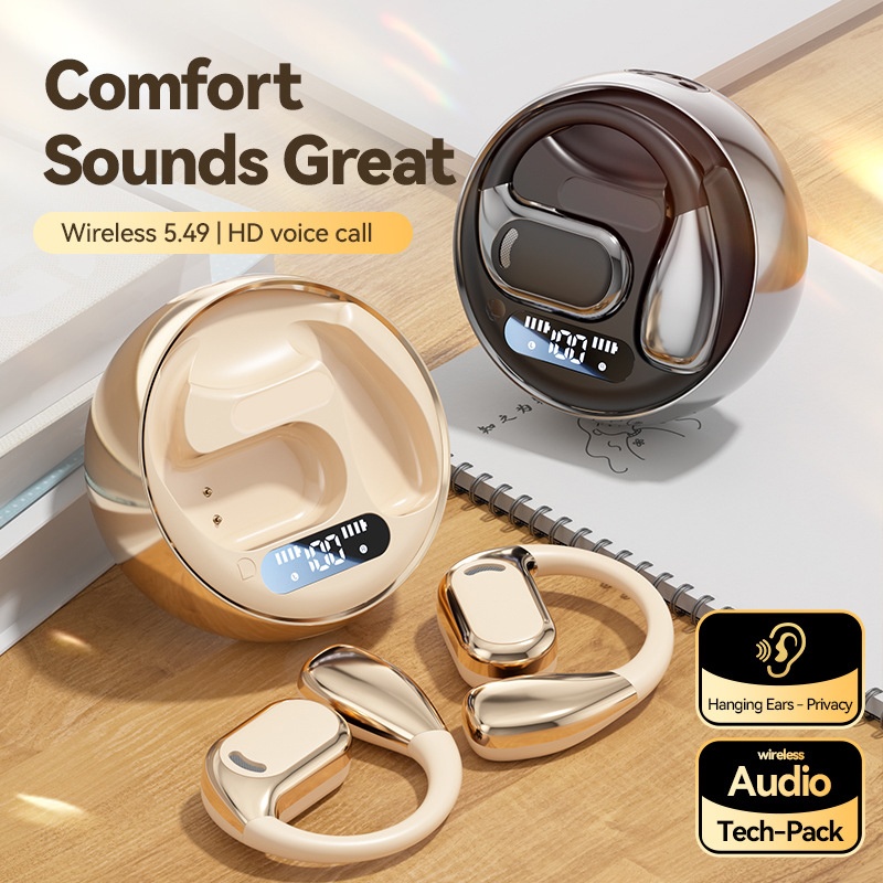 Bluetooth 5.4 Ai Translation Earbuds Open Ear Fit 144 Lang Real Time Low Latency Led Display 300mah 6 8h Playtime Enc Touch Ipx5 Wireless Earbuds Wq16831803 Widq.com