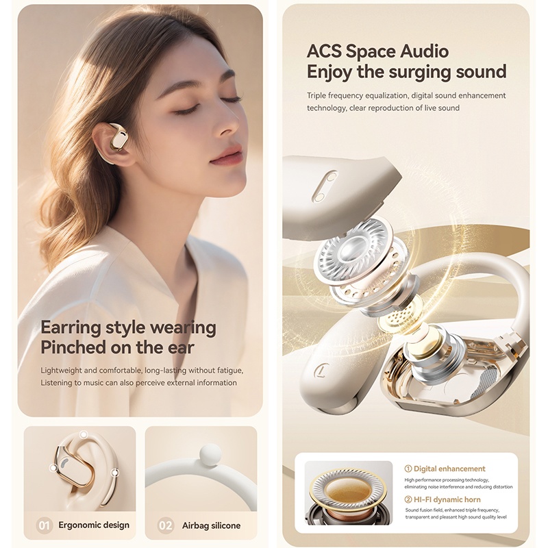 Bluetooth 5.4 Ai Translation Earbuds Open Ear Fit 144 Lang Real Time Low Latency Led Display 300mah 6 8h Playtime Enc Touch Ipx5 Wireless Earbuds Wq16831803 Widq.com