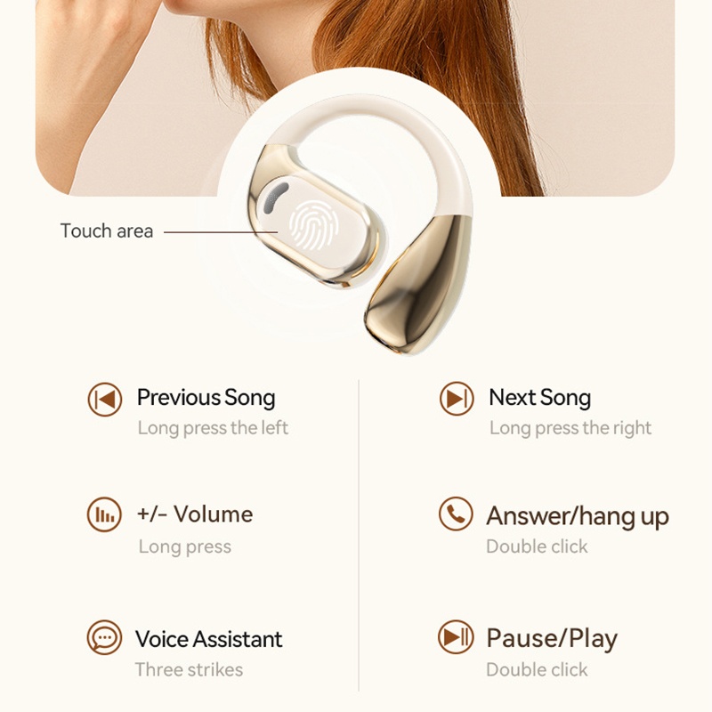 Bluetooth 5.4 Ai Translation Earbuds Open Ear Fit 144 Lang Real Time Low Latency Led Display 300mah 6 8h Playtime Enc Touch Ipx5 Wireless Earbuds Wq16831803 Widq.com