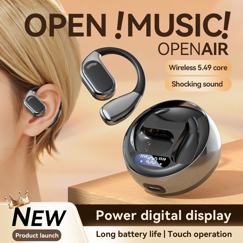 Bluetooth 5.4 Ai Translation Earbuds Open Ear Fit 144 Lang Real Time Low Latency Led Display 300mah 6 8h Playtime Enc Touch Ipx5 Wireless Earbuds Wq16831803 Widq.com