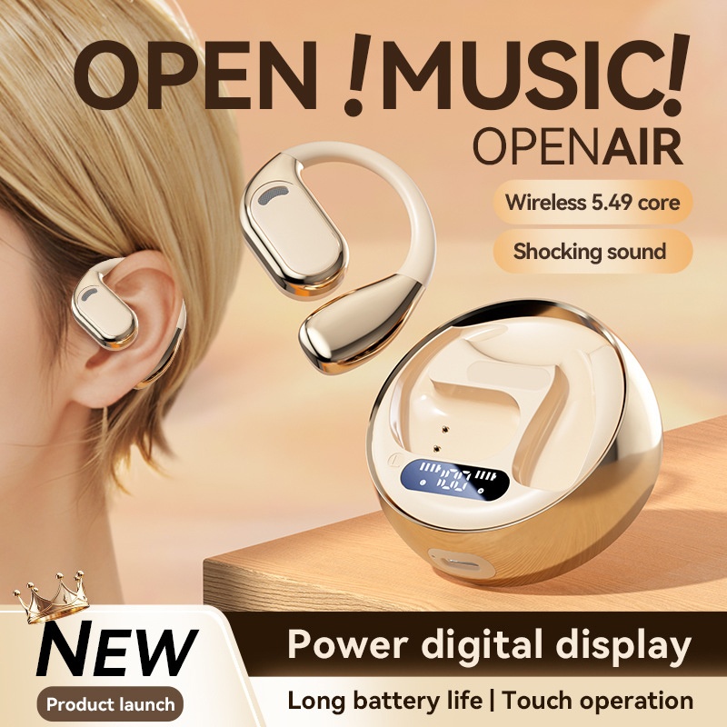 Bluetooth 5.4 Ai Translation Earbuds Open Ear Fit 144 Lang Real Time Low Latency Led Display 300mah 6 8h Playtime Enc Touch Ipx5 Wireless Earbuds Wq16831803 Widq.com