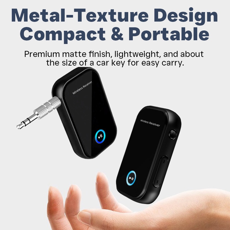 Car Aux Bluetooth Receiver Bluetooth 5.0 300mah 10h Playtime Dsp A2dp Cvc Hands Free Calling Auto Reconnect Voice Control Wireless Audio Receiver Wq16831780 Widq.com