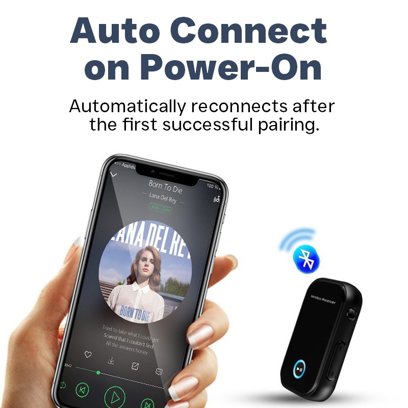 Car Aux Bluetooth Receiver Bluetooth 5.0 300mah 10h Playtime Dsp A2dp Cvc Hands Free Calling Auto Reconnect Voice Control Wireless Audio Receiver Wq16831780 Widq.com