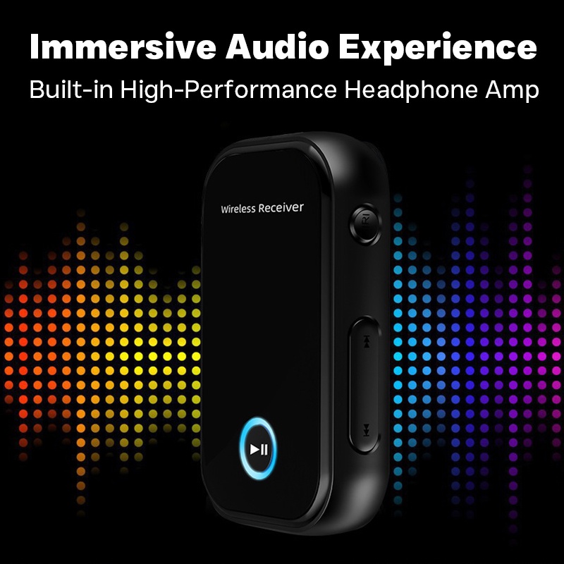 Car Aux Bluetooth Receiver Bluetooth 5.0 300mah 10h Playtime Dsp A2dp Cvc Hands Free Calling Auto Reconnect Voice Control Wireless Audio Receiver Wq16831780 Widq.com