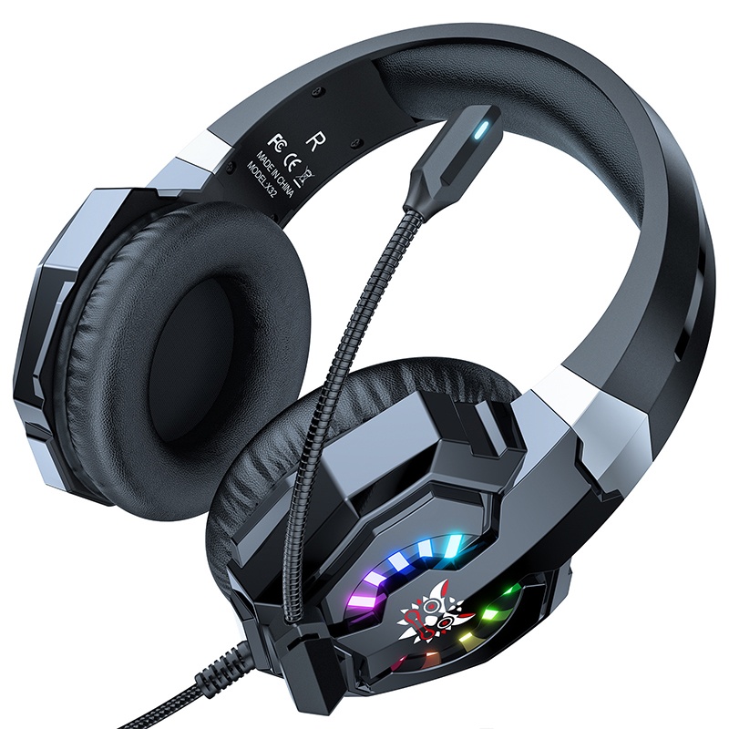 Noise Cancelling Gaming Headset Rgb Lights 50mm Hi Fi Drivers Virtual Surround Sound Omnidirectional Mic Ergonomic Fit Gaming Headphones Wq16831747 Widq.com