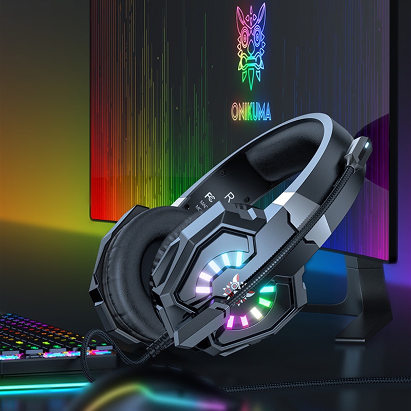 Noise Cancelling Gaming Headset Rgb Lights 50mm Hi Fi Drivers Virtual Surround Sound Omnidirectional Mic Ergonomic Fit Gaming Headphones Wq16831747 Widq.com