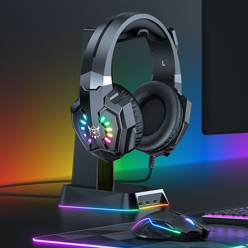 Noise Cancelling Gaming Headset Rgb Lights 50mm Hi Fi Drivers Virtual Surround Sound Omnidirectional Mic Ergonomic Fit Gaming Headphones Wq16831747 Widq.com