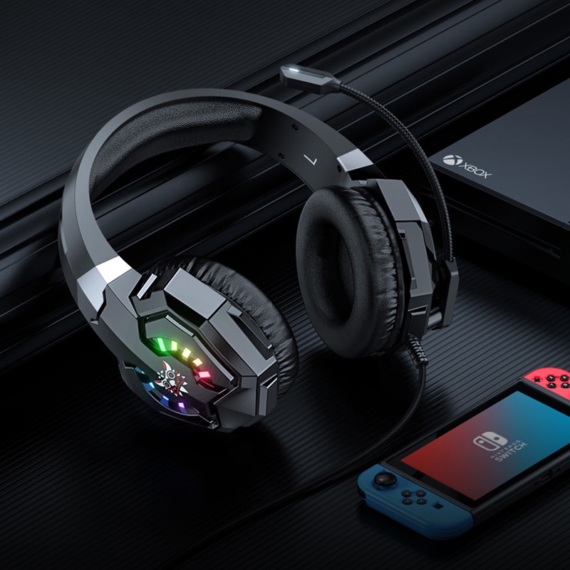 Noise Cancelling Gaming Headset Rgb Lights 50mm Hi Fi Drivers Virtual Surround Sound Omnidirectional Mic Ergonomic Fit Gaming Headphones Wq16831747 Widq.com