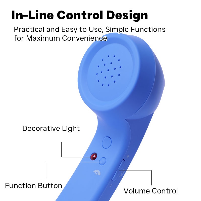 Popular Retro Cell Phone Handset Universal Type C Wired Phone Receiver Radiation Reducing Design Plug And Play Usb C Vintage Phone Handset Wq16831792 Widq.com