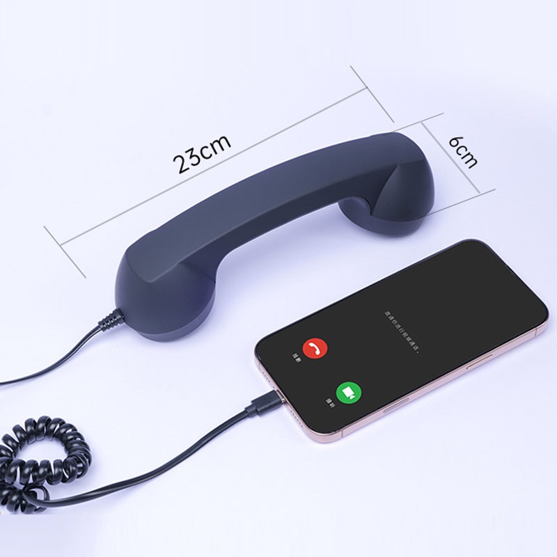 Popular Retro Cell Phone Handset Universal Type C Wired Phone Receiver Radiation Reducing Design Plug And Play Usb C Vintage Phone Handset Wq16831792 Widq.com