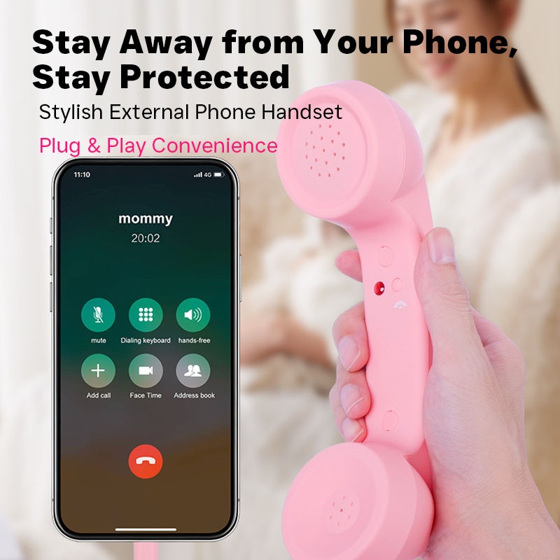 Popular Retro Cell Phone Handset Universal Type C Wired Phone Receiver Radiation Reducing Design Plug And Play Usb C Vintage Phone Handset Wq16831792 Widq.com