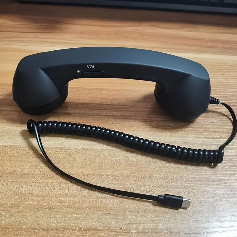 Popular Retro Cell Phone Handset Universal Type C Wired Phone Receiver Radiation Reducing Design Plug And Play Usb C Vintage Phone Handset Wq16831792 Widq.com