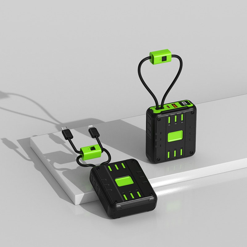 Portable Power Bank With Built In Cables 10000 20000 30000mah Battery Pd 20w 22.5w Fast Charging 8 Pin Type C Compatible Led Display Portable Charger Wq16831794 Widq.com