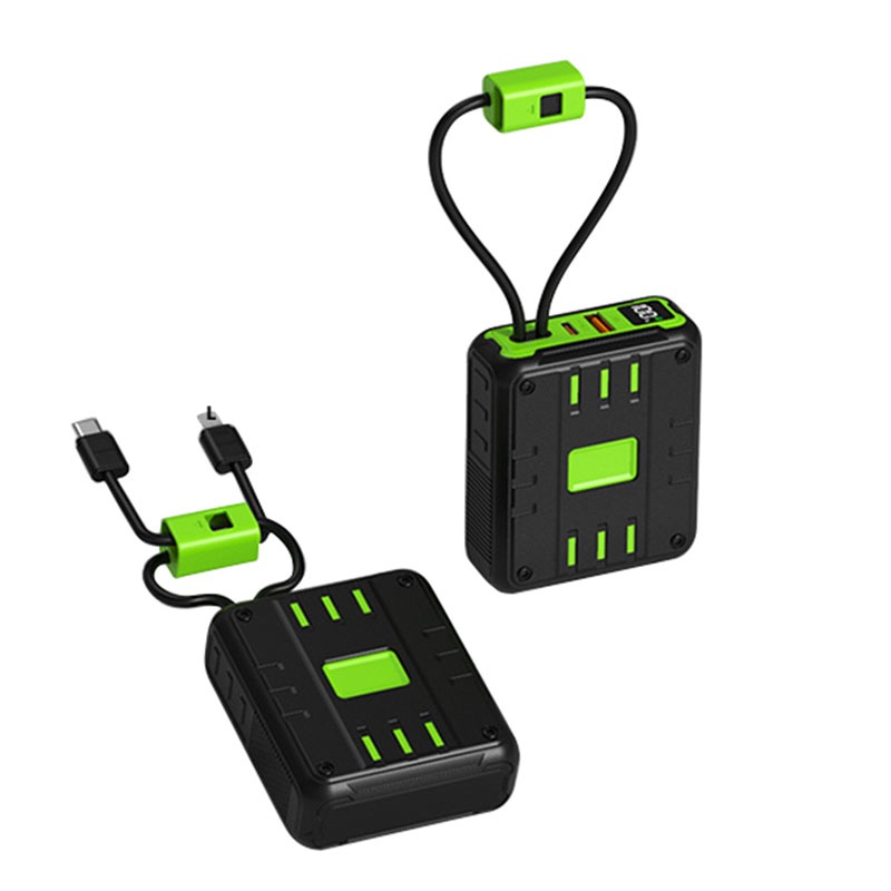 Portable Power Bank With Built In Cables 10000 20000 30000mah Battery Pd 20w 22.5w Fast Charging 8 Pin Type C Compatible Led Display Portable Charger Wq16831794 Widq.com