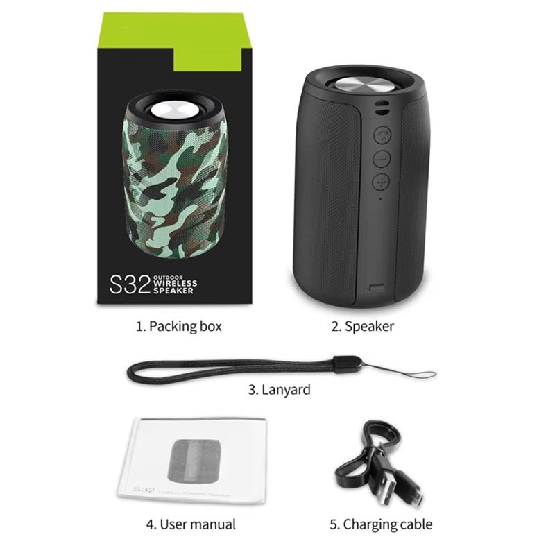 S32 Hifi Tws Portable Bluetooth Speaker Smart Waterproof Subwoofer Mini Speaker With Aux Tf Card Usb Fm Radio Wq16831451 Widq (1)